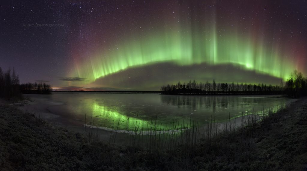 Great Auroras on ice